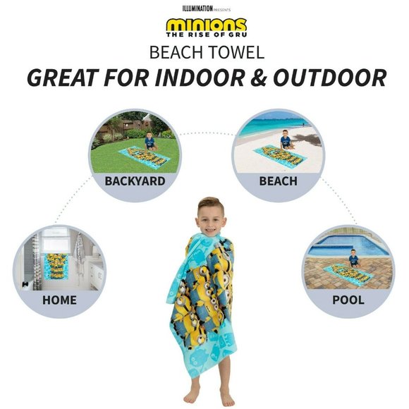 MINIONS | Kids | Beach Towel | 28 x 58 inches - Picture 4 of 5